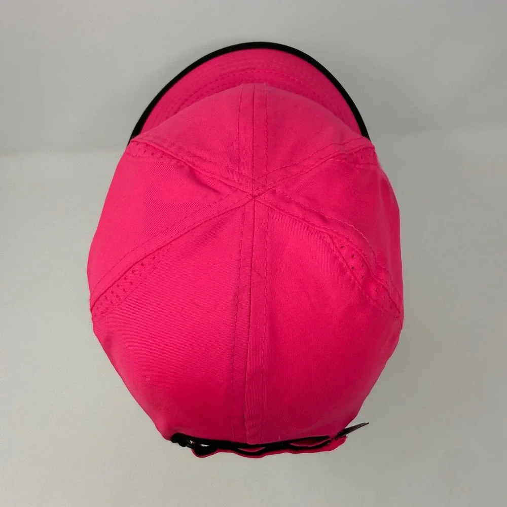 Nike Featherlight Dri-FIT Running Hat Pink Black Youth 4/6X Adjustable Cap